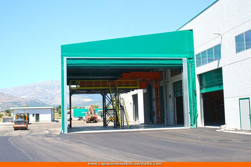Capannone mobile monofalda a Savona