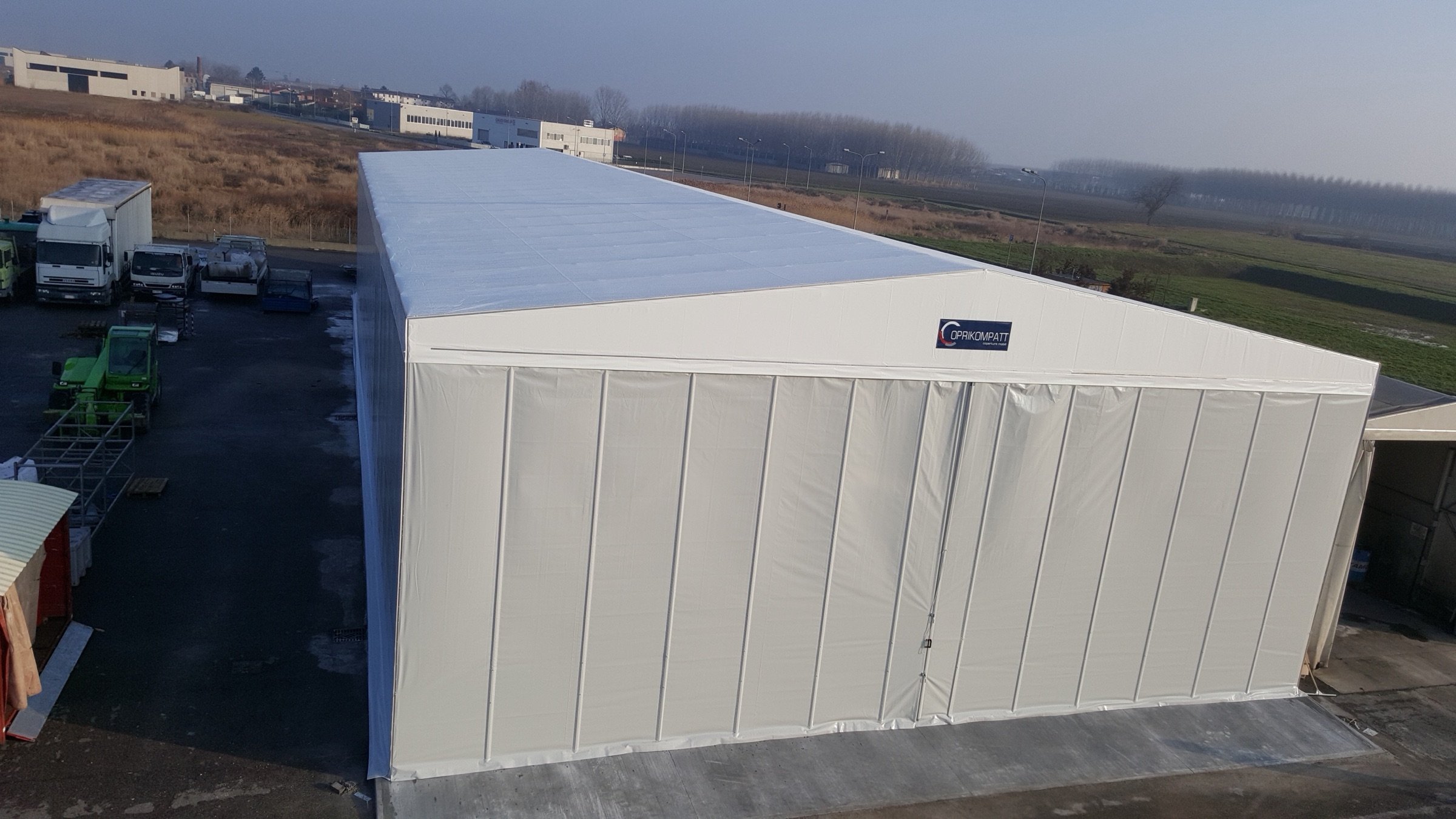 Copritutto CTS capannone autoportante retraibile in opera