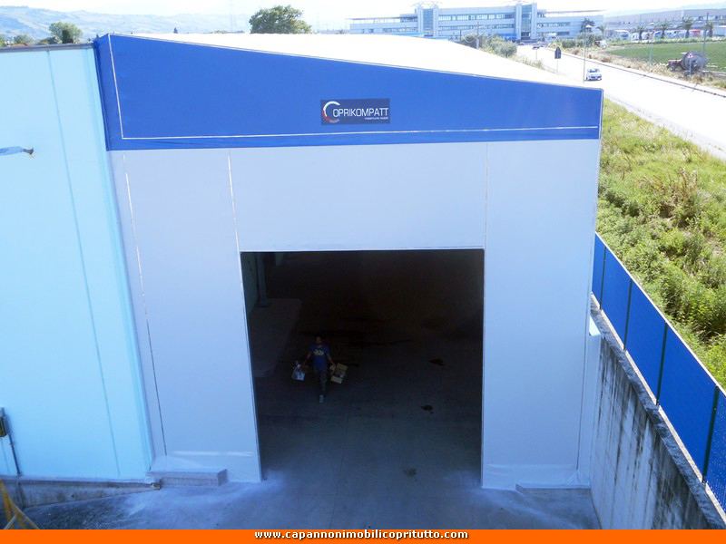 Copertura industriale in telo pvc a Vasto in Abruzzo
