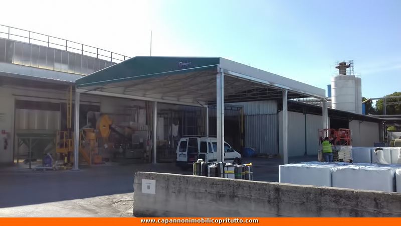 Tunnel mobile a tettoia in zona Cerveteri nel Lazio